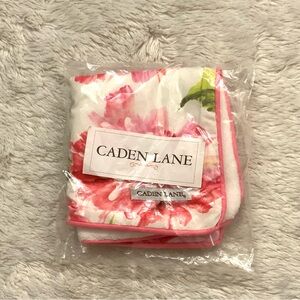 Caden Lane pink peony throw pillow case
